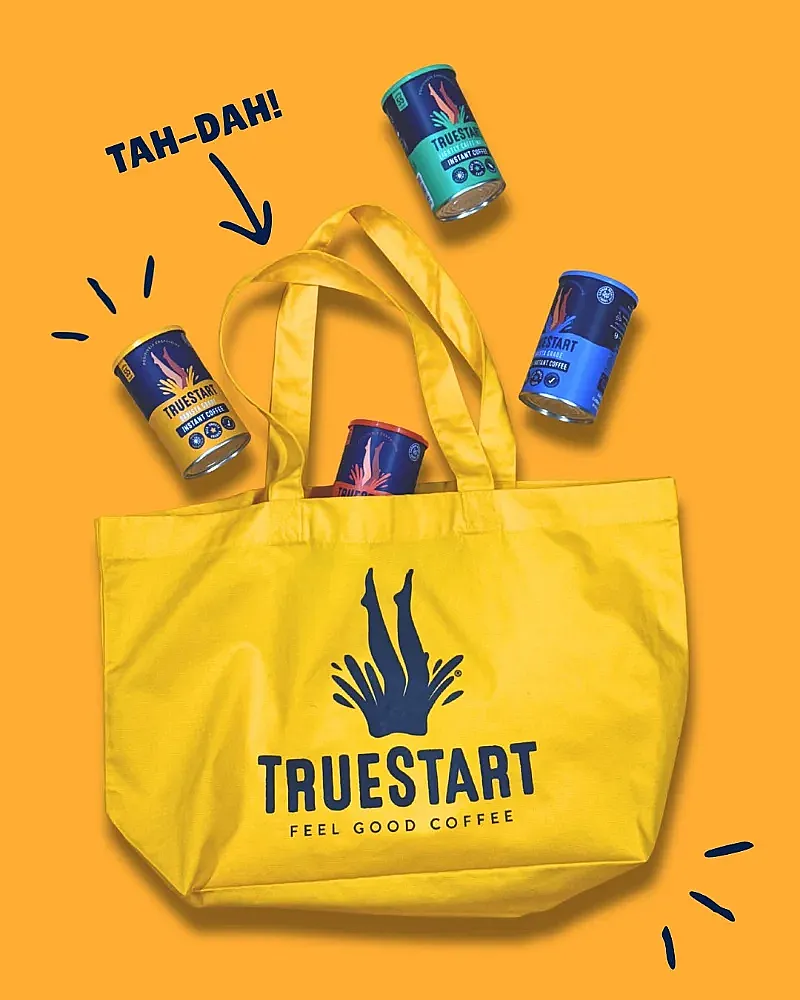 Win coffee bundles with tote bag from TrueStart Coffee