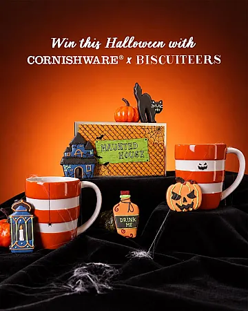 Prize image for Win a Cornishware x Biscuiteers bundle
