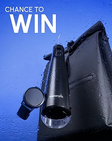 Prize image for Win Waterpik Cordless Pulse, Garmin Forerunner 55 smartwatch and Rains Rucksack