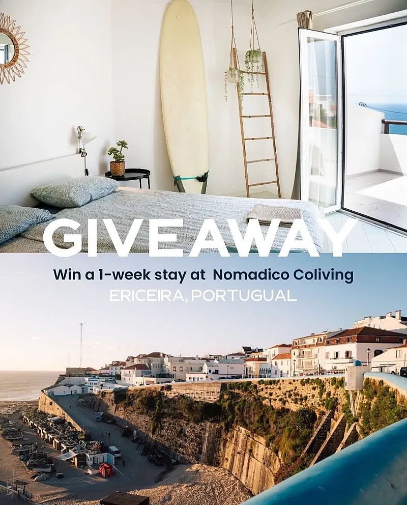 Win a 1-week stay in a private room at Nomadico Sea View Hub