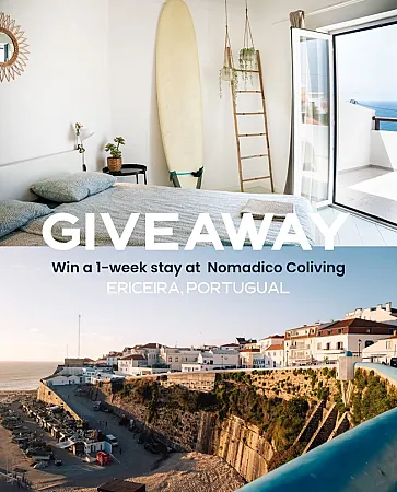 Prize image for Win a 1-week stay in a private room at Nomadico Sea View Hub