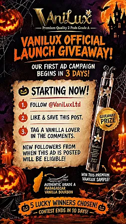 Prize image for Win Premium Grade A Madagascar Bourbon Vanilla Pods