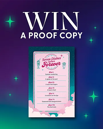 Prize image for Win an uncorrected proof copy of Seven Dishes Before Forever!