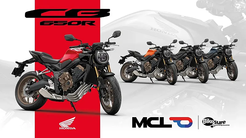 Prize image for Win a Honda CB650R motorcycle with a year's free insurance
