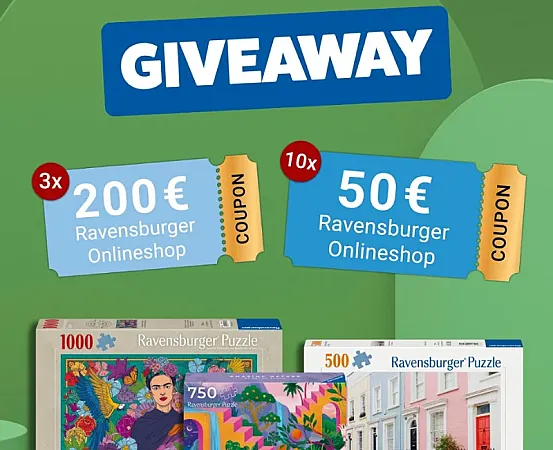 Prize image for Win 1 of 3 €200 Ravensburger vouchers
