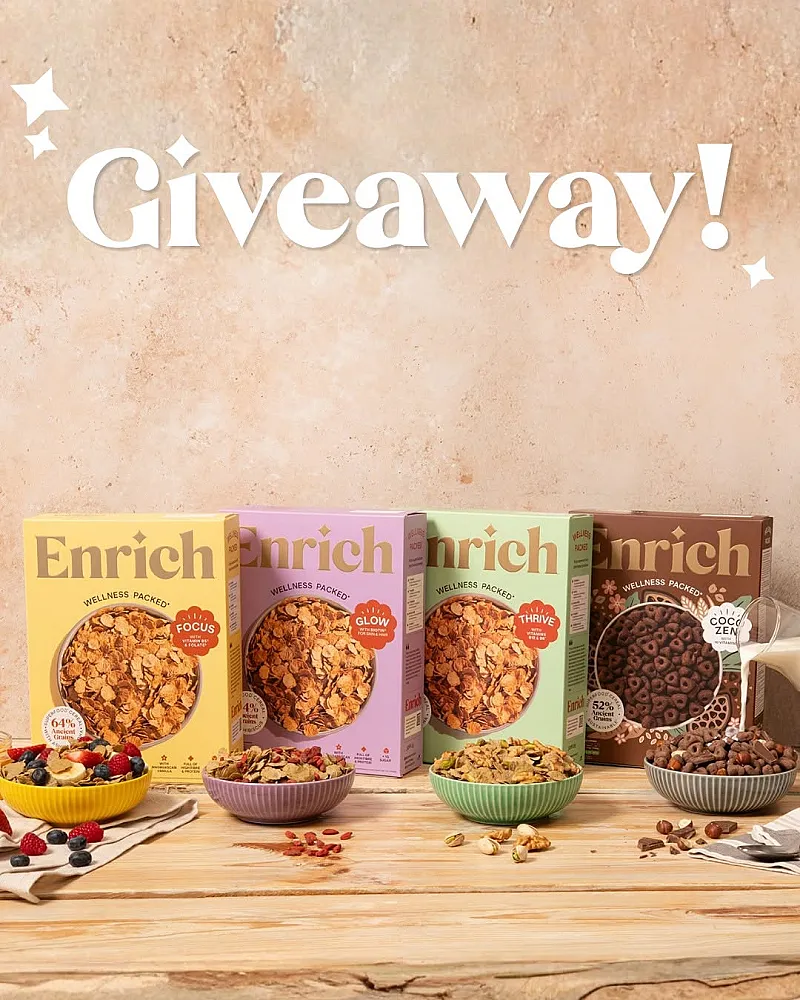 Win 4 boxes of ENRICH cereal