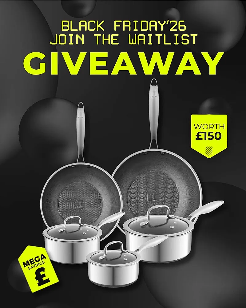 Win the Ti-Clad 5 Piece Hybrid Cookware Set