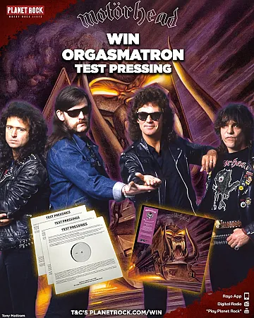 Prize image for Win a rare Motrhead Orgasmatron 3LP vinyl test pressing
