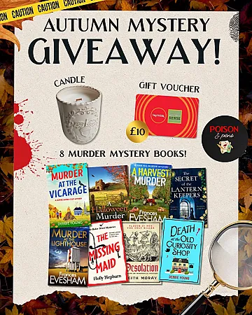 Prize image for Win 8 murder mystery books, a candle + £10 TK Maxx voucher