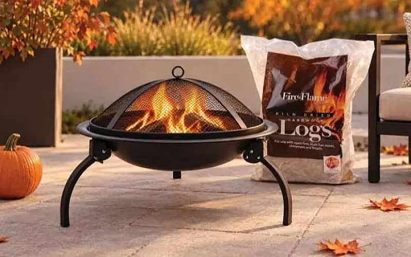 Win a Barbequick 56cm Dual Barbecue and Fire Pit with Fire&Flame Logs
