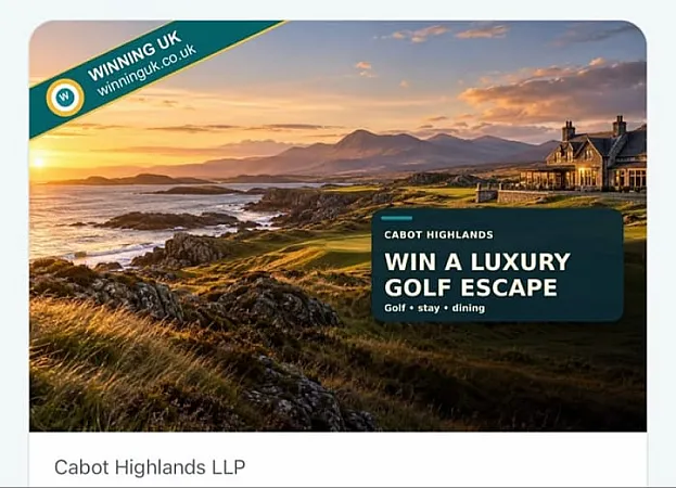 Prize image for Win a Two-night Cabot Highlands Golf Getaway for Four