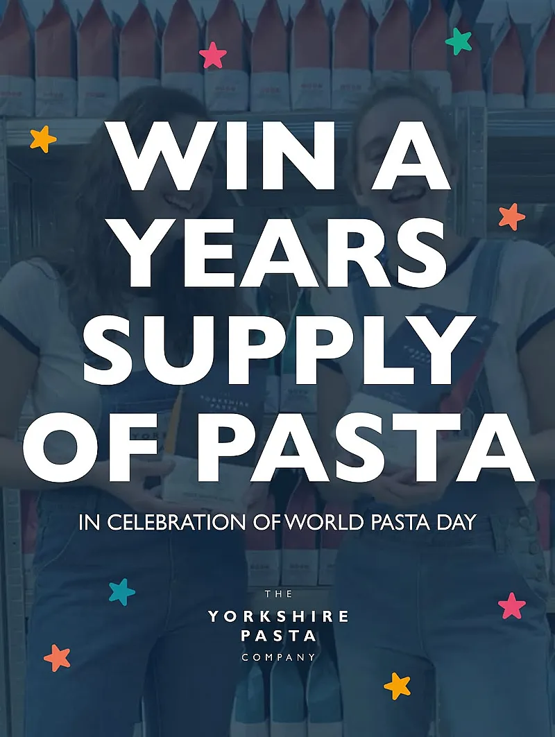 Win a Year's Supply of Yorkshire Pasta