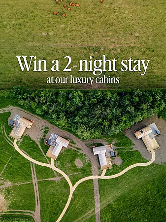 Prize image for Win Two-night Helmsley Meadows cabin stay for two with hot tub and Prosecco