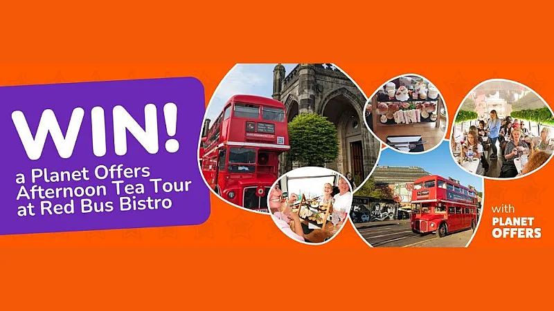 Win a Red Bus Bistro Sightseeing Tour for 2 with Afternoon Tea in Glasgow or Edinburgh
