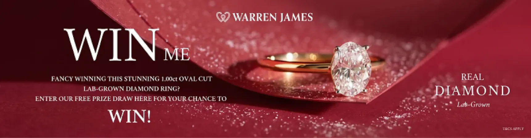Win a 1.00ct Lab-Grown Oval Cut Diamond Ring