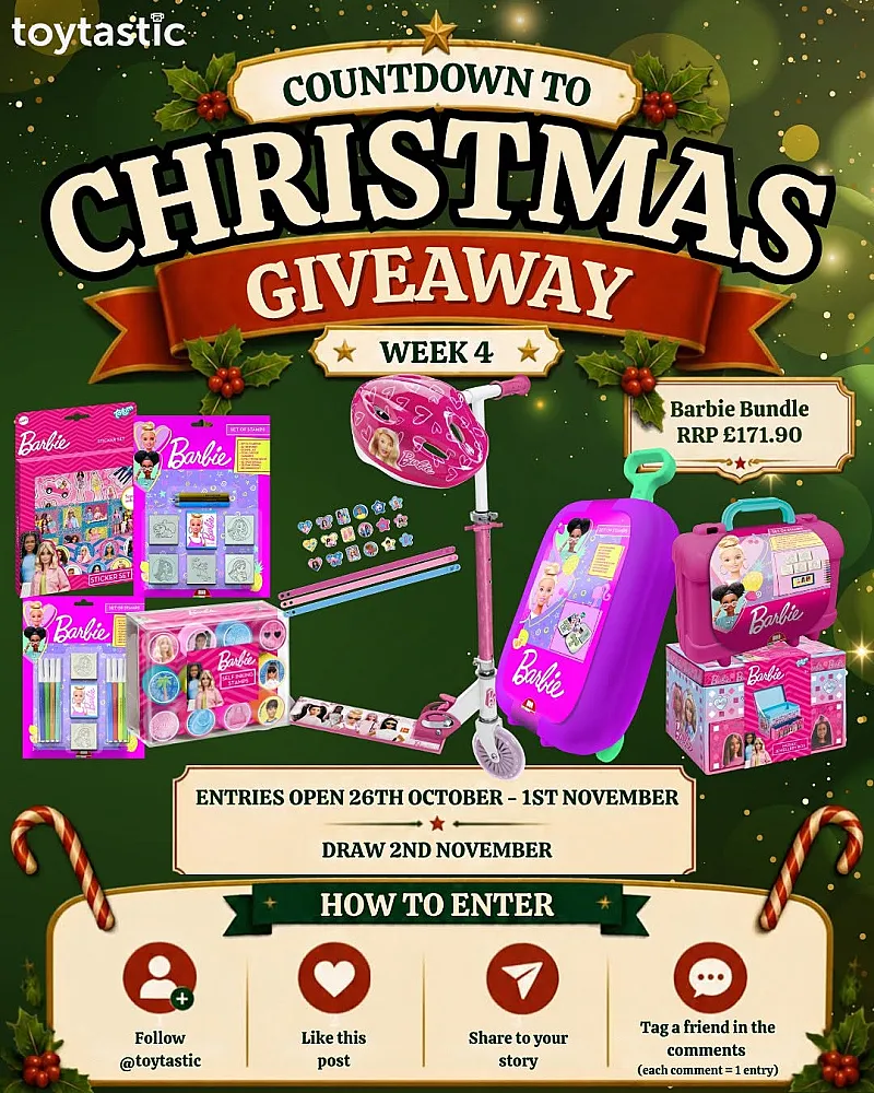 Win a Barbie Bundle with Scooter and Arts & Crafts