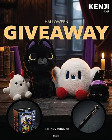 Prize image for Win a bundle of KENJI Halloween plush toys, pen, building blocks