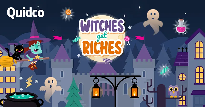 Prize image for Win £1,000 daily with Quidco's Witches get Riches