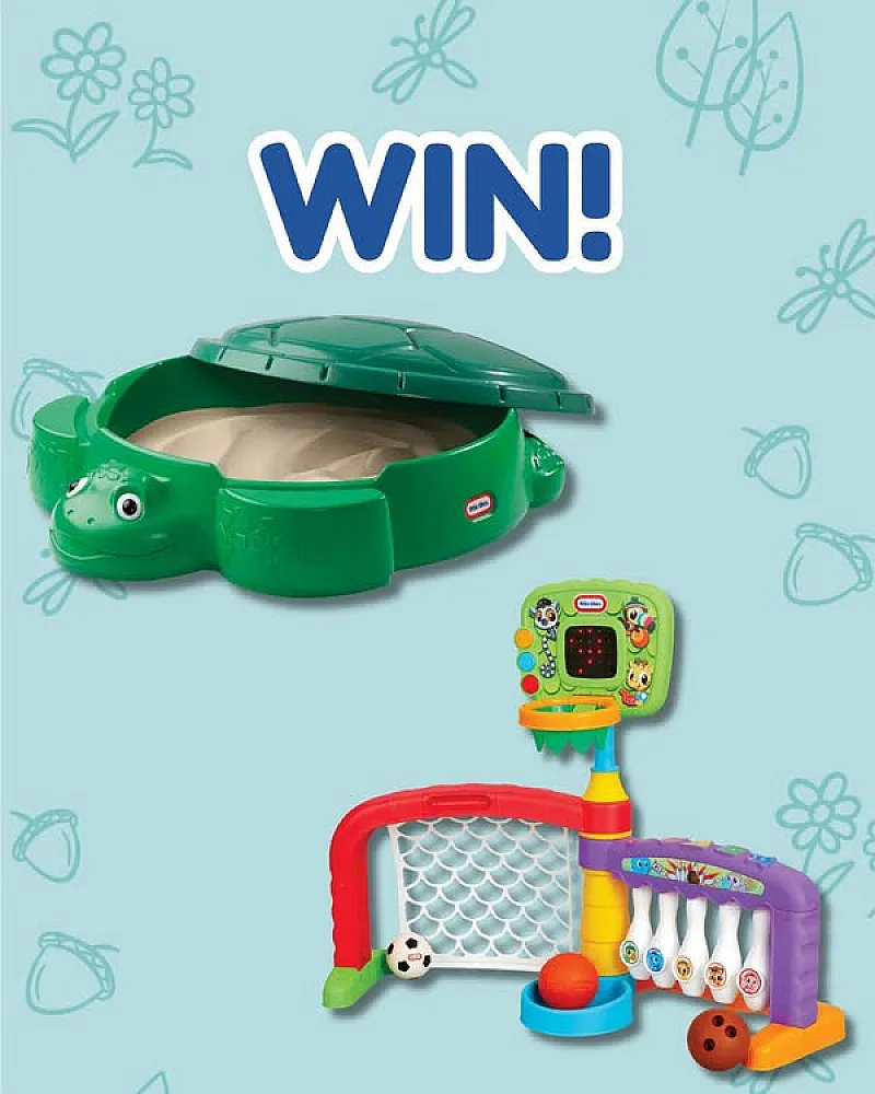 Win a Little Tikes Turtle Sandbox & Learn & Play 3-in-1 Sports Zone!