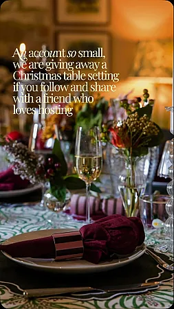 Prize image for Win Tablecloth, Napkins and Glass Bud Vases
