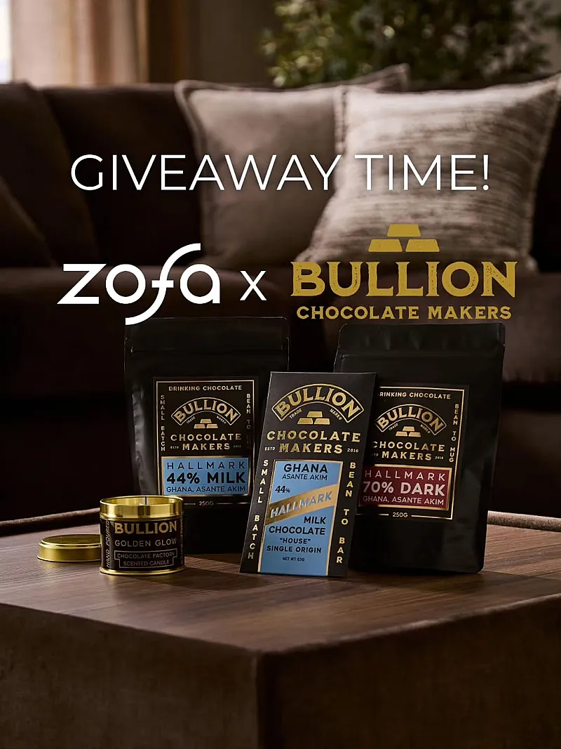 Win a chocolate brown Solace modular sofa and Bullion drinking chocolate