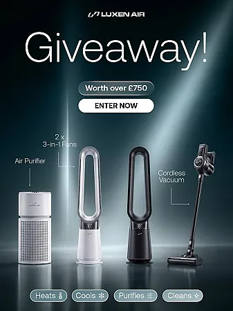 Win The Full House Bundle: 2 Luxen Air 3-in-1s, air purifier and cordless vacuum