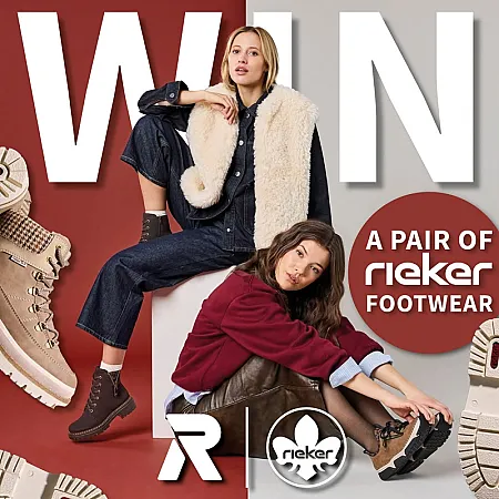 Prize image for Win a Pair of Rieker Shoes or Boots