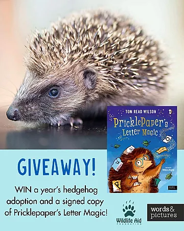Prize image for Win a Year-long Hedgehog Adoption and Signed Copy of Pricklepapers Letter Magic