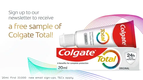 Free Colgate Total toothpaste sample