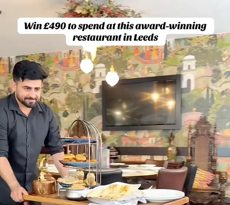 Win £490 to spend at Aagrah's in Leeds