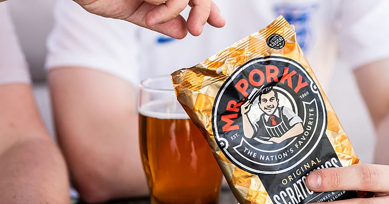 Win Mr. Porky's Ultimate World Cup Prize: A 50” Smart TV, £50 Asda Voucher & Snack Supply