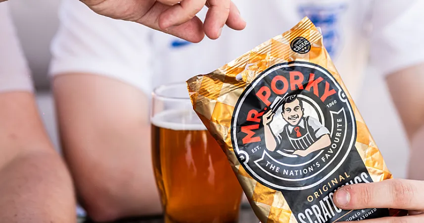 Win Mr. Porky's Ultimate World Cup Prize: A 50” Smart TV, £50 Asda Voucher & Snack Supply