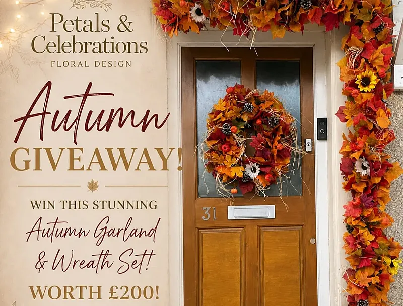 Win a 9 Foot Autumn Garland and Wreath