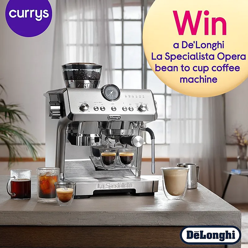 Win A DeLonghi La Specialista Opera Bean-to-Cup Coffee Machine