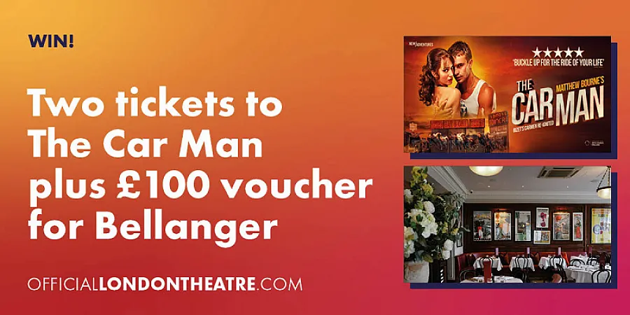 Prize image for Win two tickets to Matthew Bourne's The Car Man plus £100 Bellanger voucher