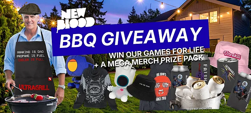 Win a Mega New Blood Games Merch Pack and New Blood Games for Life
