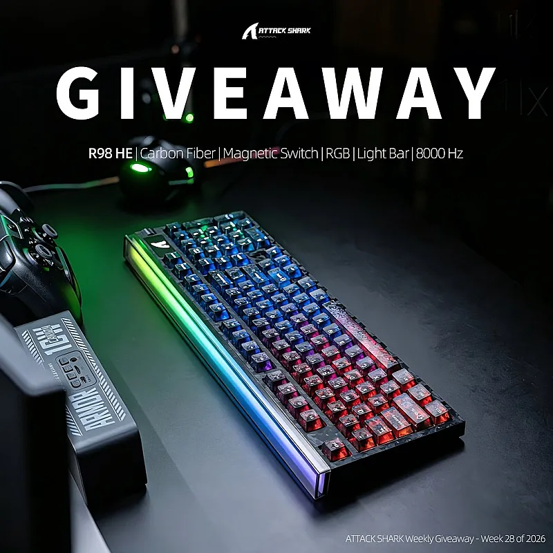 Win an Attack Shark R98 HE Keyboard