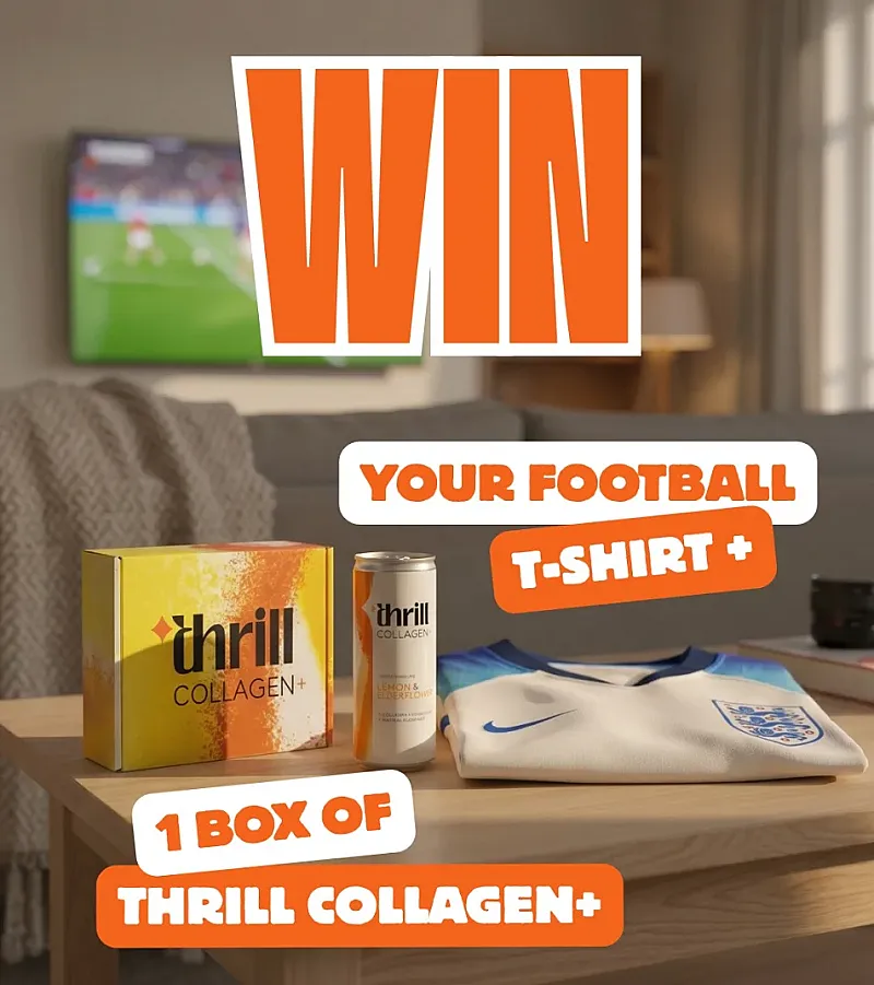 Win a Football T-Shirt & Thrill Collagen+ Box