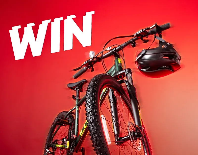 Win a Carrera Mens Mountain Bike, Helmet & Rubicon Raw Energy Drinks