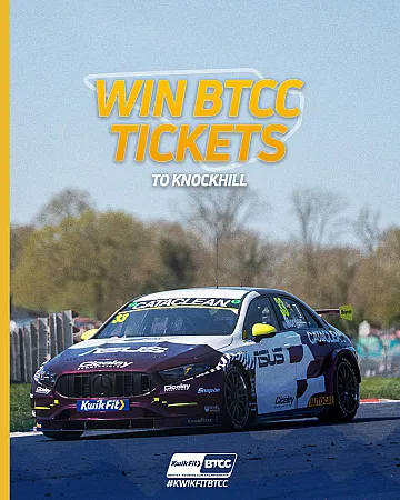 Prize image for Win 4 BTCC Knockhill Tickets