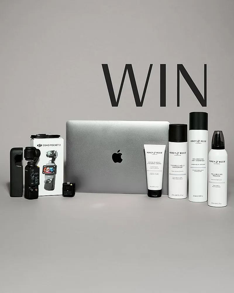Win an Apple MacBook, Pocket 3 Handheld Camera plus Percy & Reed Products