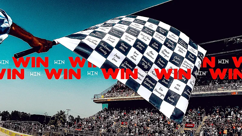 Win your name on a square of the chequered flag at the F1 Italian Grand Prix