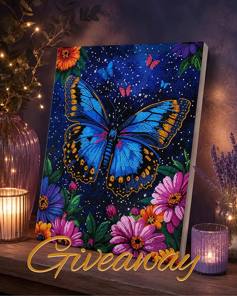 Win a Summer Butterfly Crystal Art Canvas Kit