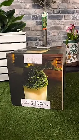 Prize image for Win a Cube Colourful Light up Plant Pot!