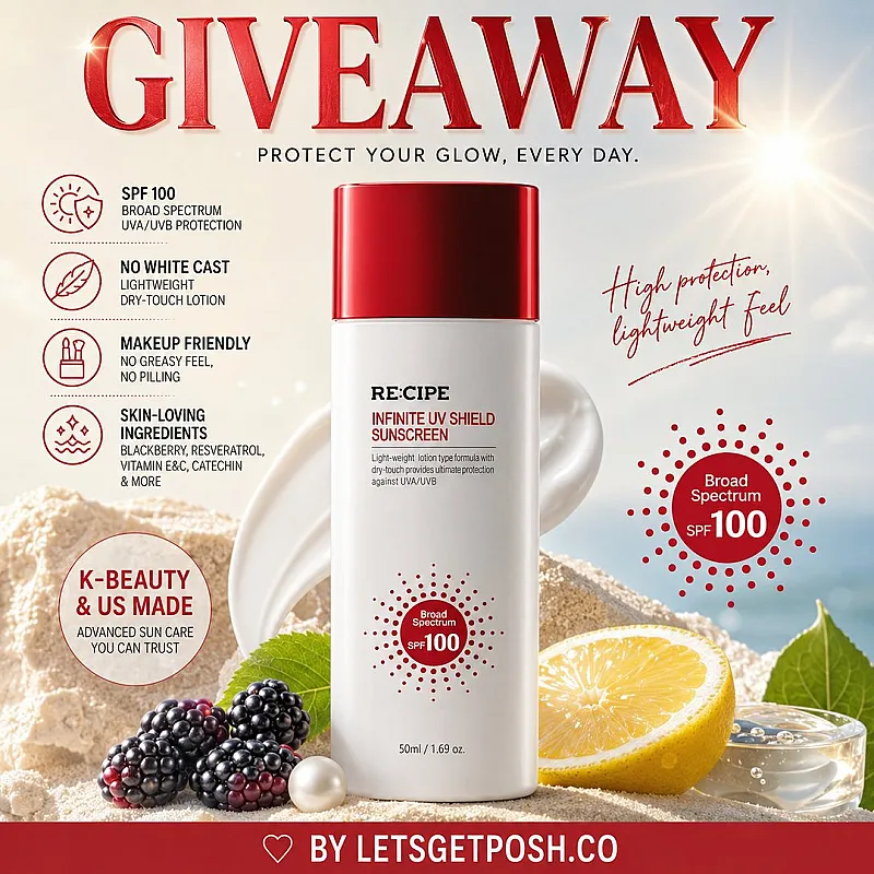 Win the RE:CIPE Infinite UV Shield Sunscreen SPF 100