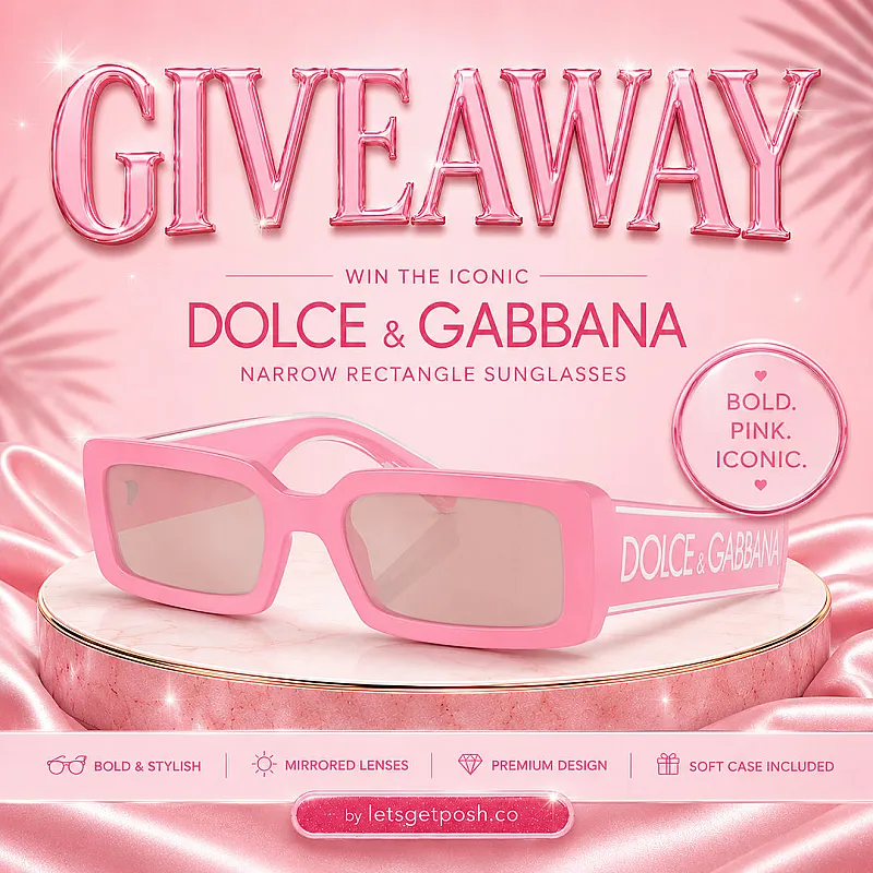 Win Dolce & Gabbana Pink Luxe Sunglasses