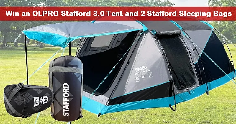 Win an OLPRO Stafford 3.0 Tent and 2 Stafford Sleeping Bags
