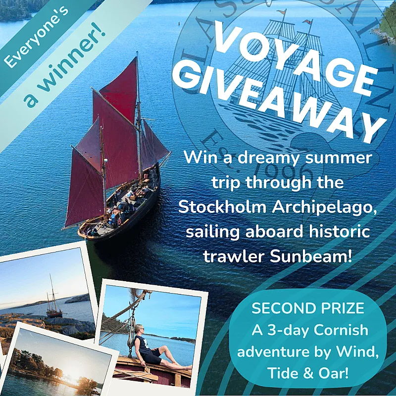 Win a free Berth on Sunbeam - sailing the Stockholm Archipelago