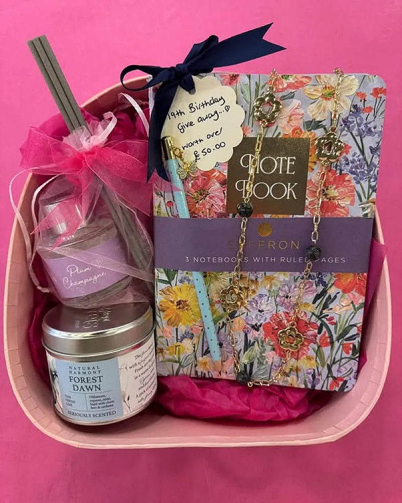 Win a Necklace, Notepad & Pen