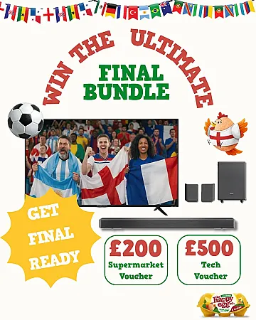 Prize image for Win a £200 Supermarket Voucher & £500 Tech Voucher